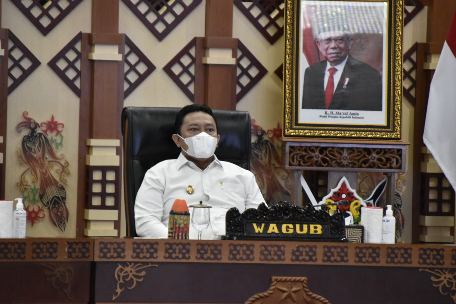 Wagub Kalteng Hadiri Rakornas Secara Virtual
