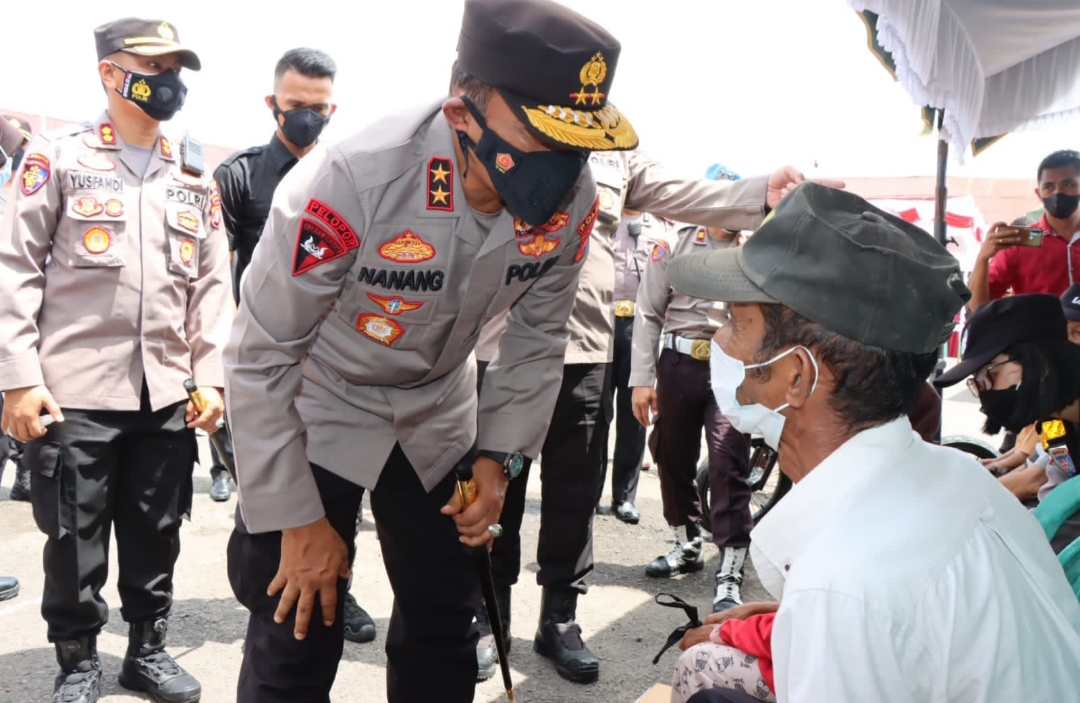 Kunjungi Barsel, Kapolda Kalteng Tinjau Vaksinasi