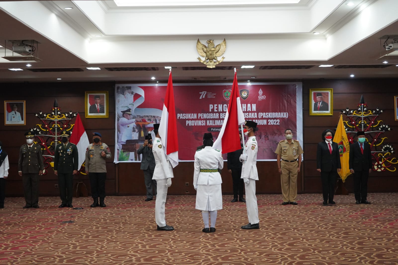 Paskibraka Kalteng Resmi Dikukuhkan