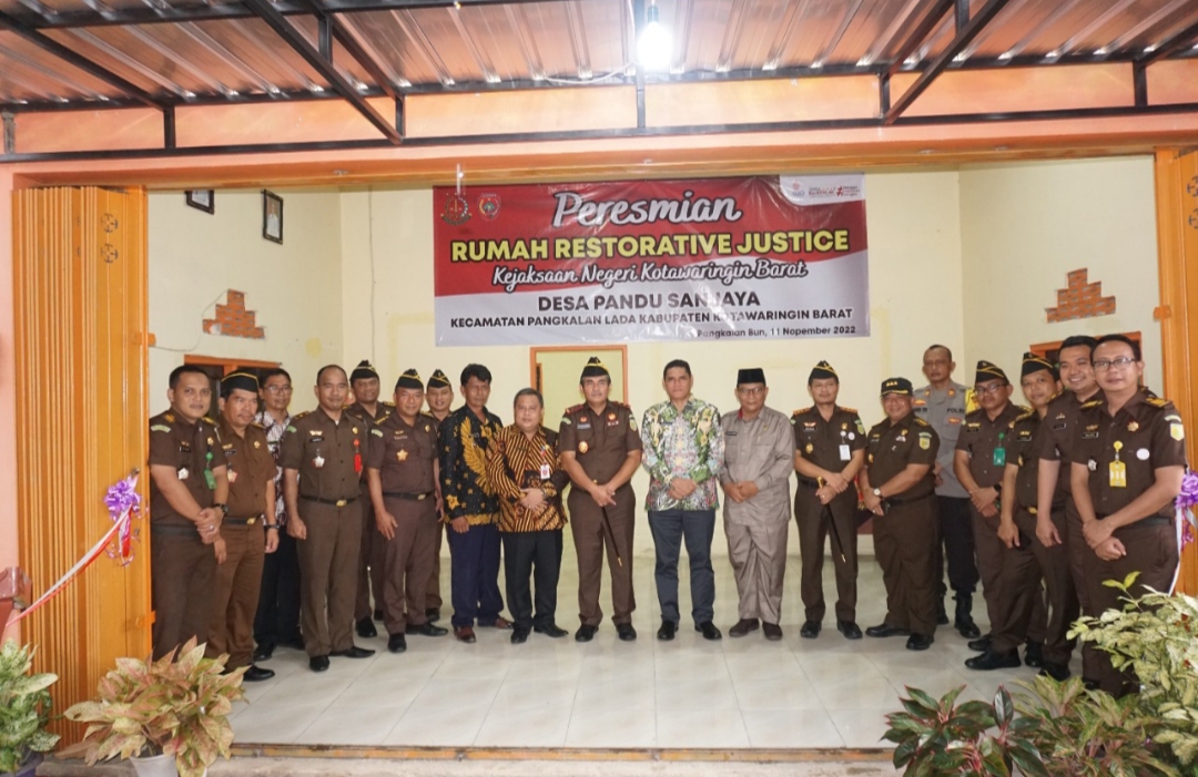 Kejati Kalteng Resmikan Rumah Restorative Justice