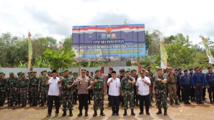 TMMD 115 Kodim 1015/Sampit Resmi Ditutup Kasrem 102/Pjg