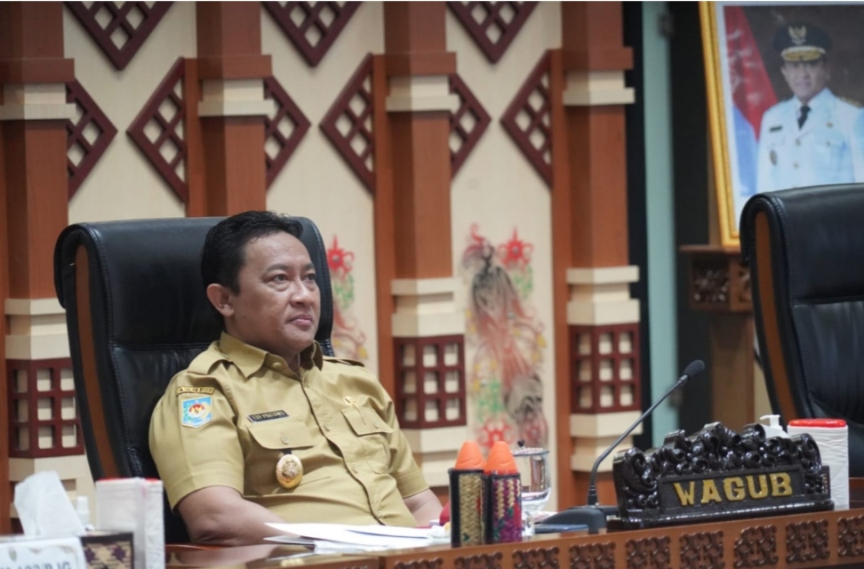 Wagub Kalteng Hadiri Rakor Inflasi di Daerah Secara Virtual Bersama Mendagri
