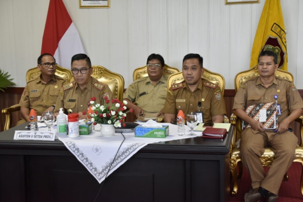 Pemprov. Kalteng Hadiri Rapat Pembahasan Draft Rancangan Pergub  Secara Virtual Bersama KPK RI
