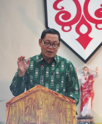 Sahli Gubernur Bidang Ekonomi, Keuangan, dan Pembangunan Hadiri Dies Natalis ke-77 Pemuda Katolik