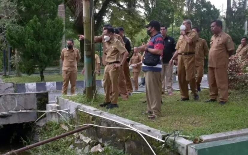 Walikota Palangka Raya Lakukan Evaluasi Atasi Genangan Banjir