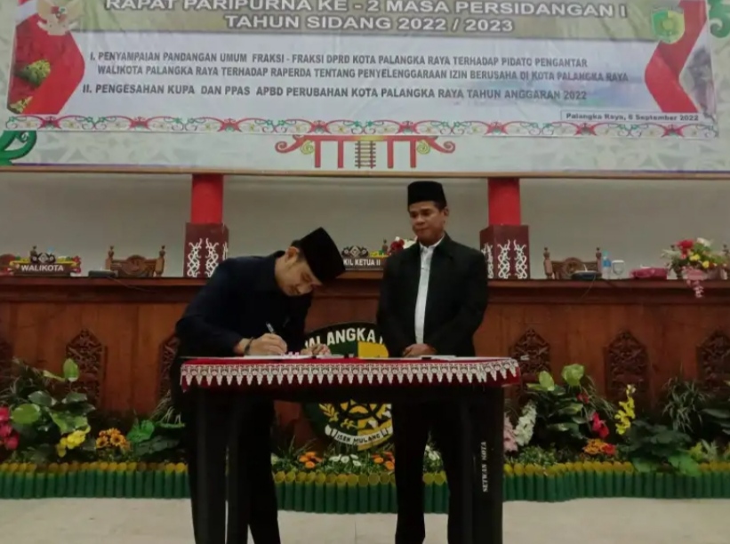 Usulan Raperda Pemko Palangka Raya Disetujui DPRD