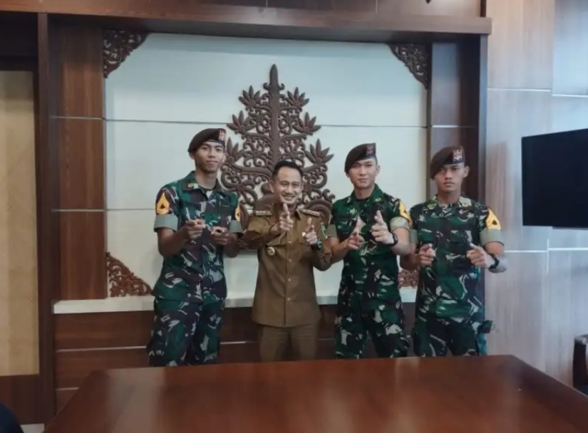 Fairid Naparin Terima Audensi 3 Taruna Akmil AD Asal Kalteng
