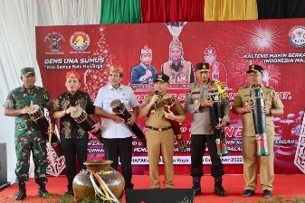 Kapolda Kalteng Hadiri Pembukaan Ritual Balian Adat Dayak