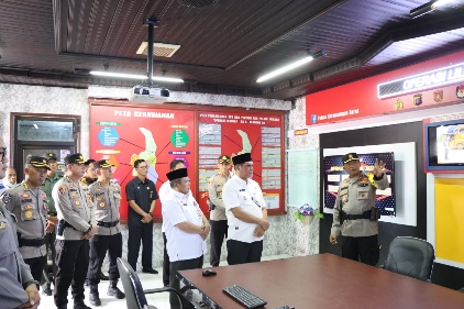 Kapolda Kalteng Cek Kesiapan Posko Ops Lilin Telabang 2022 di Polres Kobar