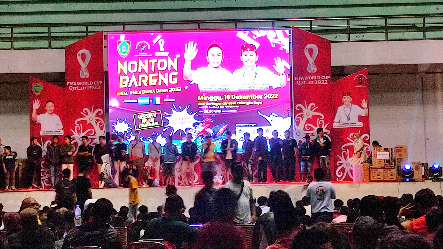 Pemprov Kalteng Bersama DAD Selenggarakan Nobar Final Piala Dunia Qatar 2022