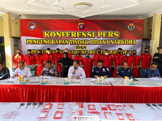 Berantas Narkoba, Polda Kalteng Berhasil Ungkap 73 Kasus