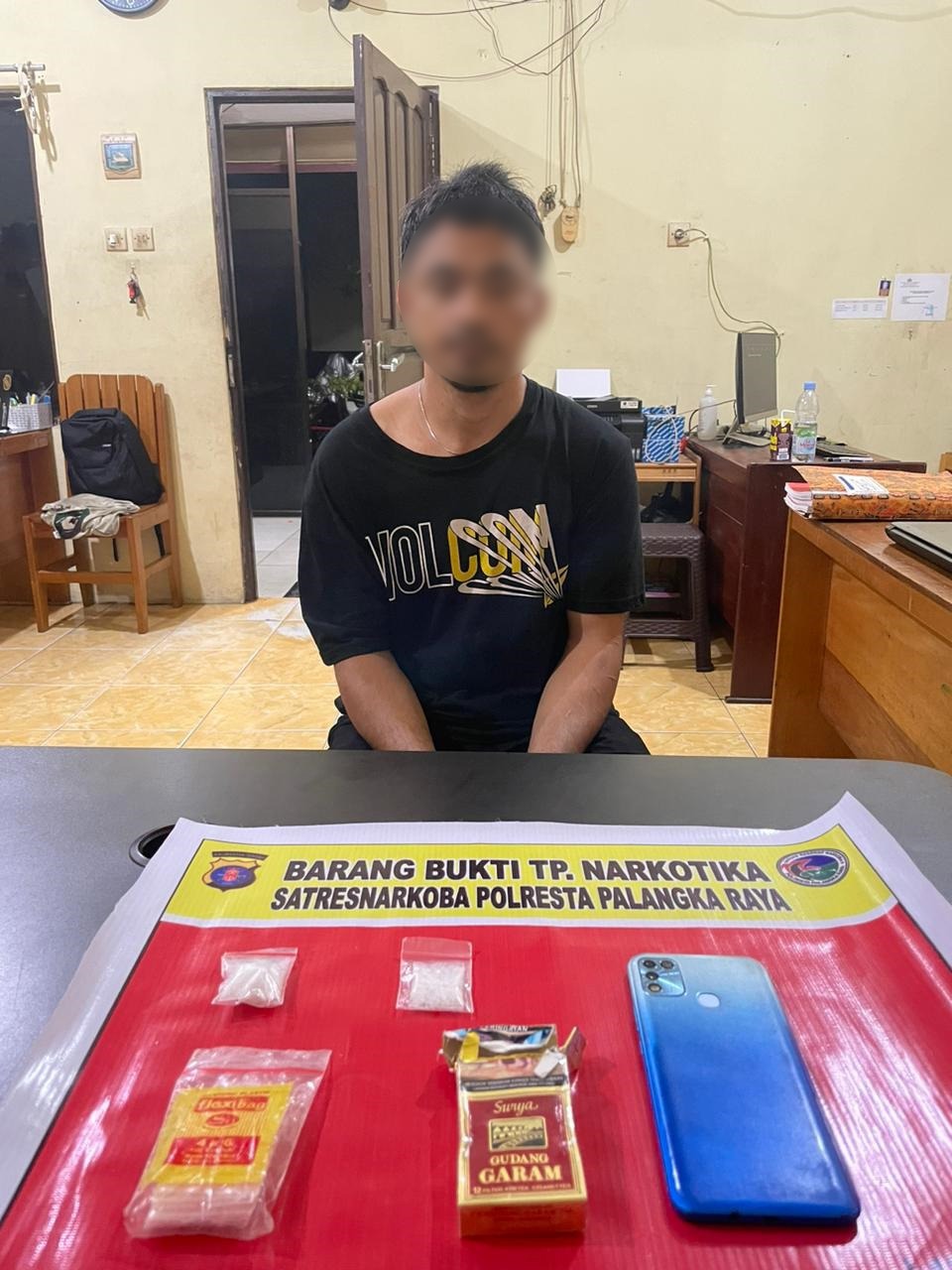 Satresnarkoba Polresta Palangka Raya  Kembali Meringkus Seorang Budak Sabu