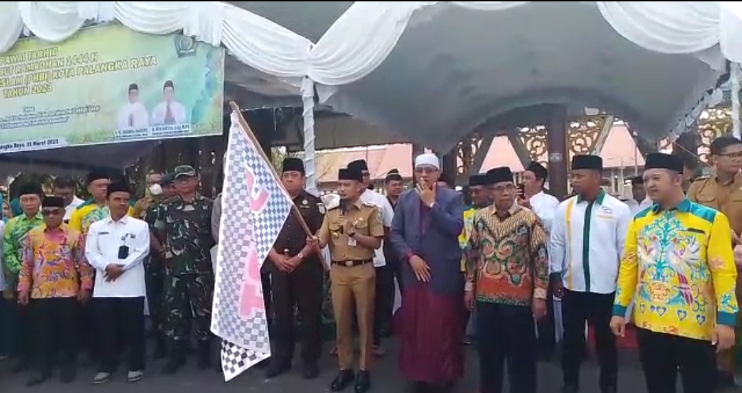 Wali Kota Palangka Raya Lepas Pawai Tarhib Ramadhan