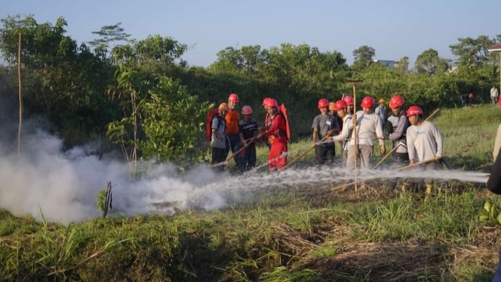 Target  Zero Fire, Kecamatan Mendawai Bersama PT.RMU Gelar FGD dan Gladi Posko
