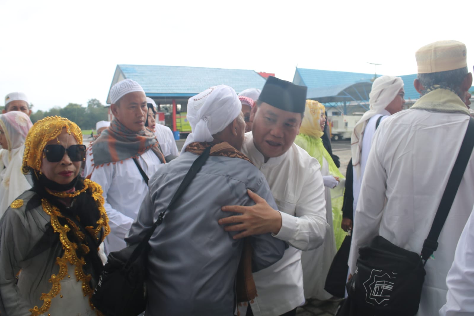 Bupati Kotim Sambut Kedatangan Jamaah Haji di Bandara H.Asan Sampit