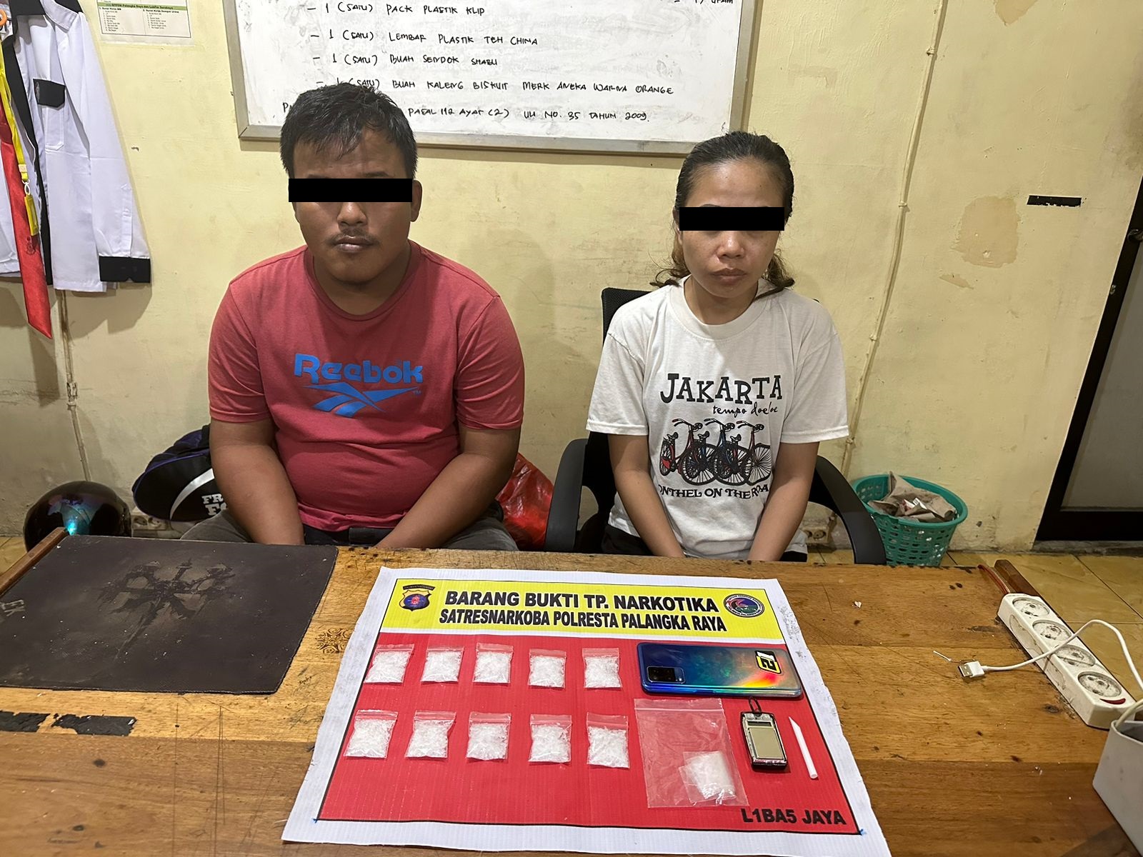 Dua Pengedar Sabu Diringkus Polresta Palangka Raya