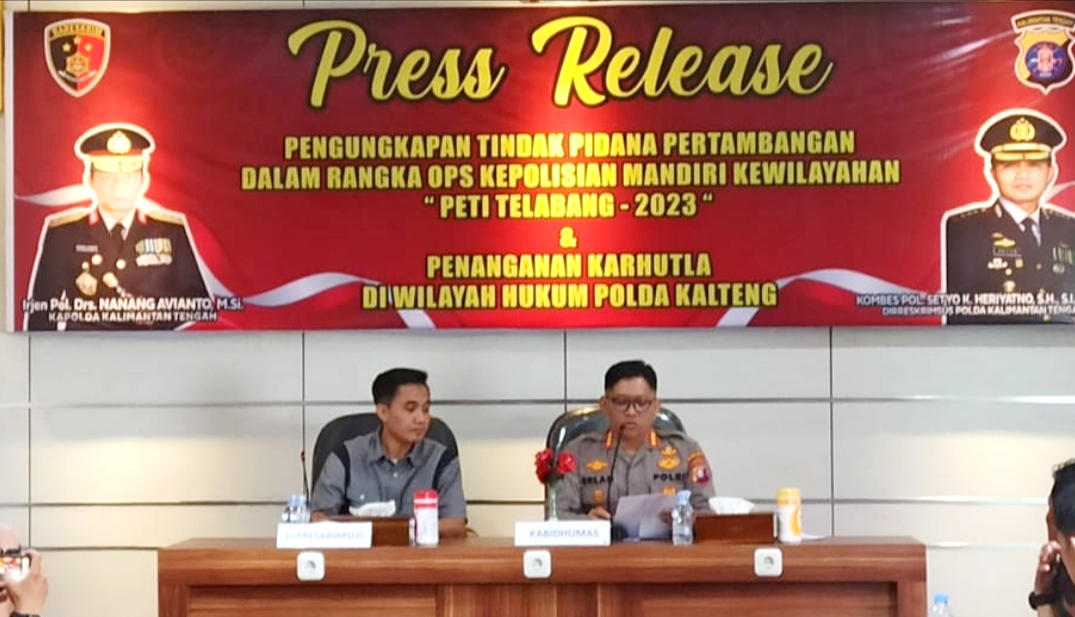 Polda Kalteng Berhasil Ringkus 34 Pelaku Pertambangan Ilegal