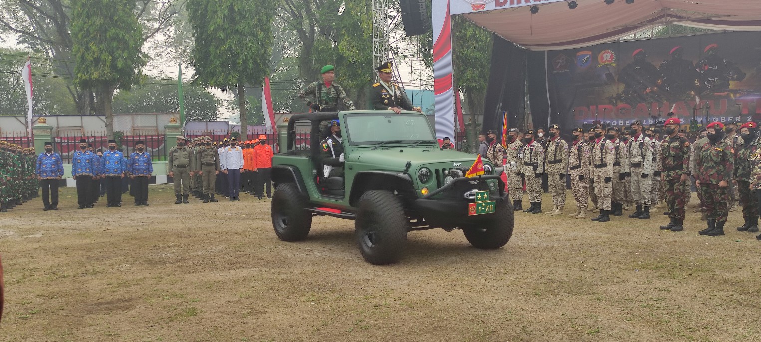 Peringati HUT TNI ke-78, Pangdam XII/Tanjung Pura  Menjadi Irup di Makorem 102/Panju Panjung