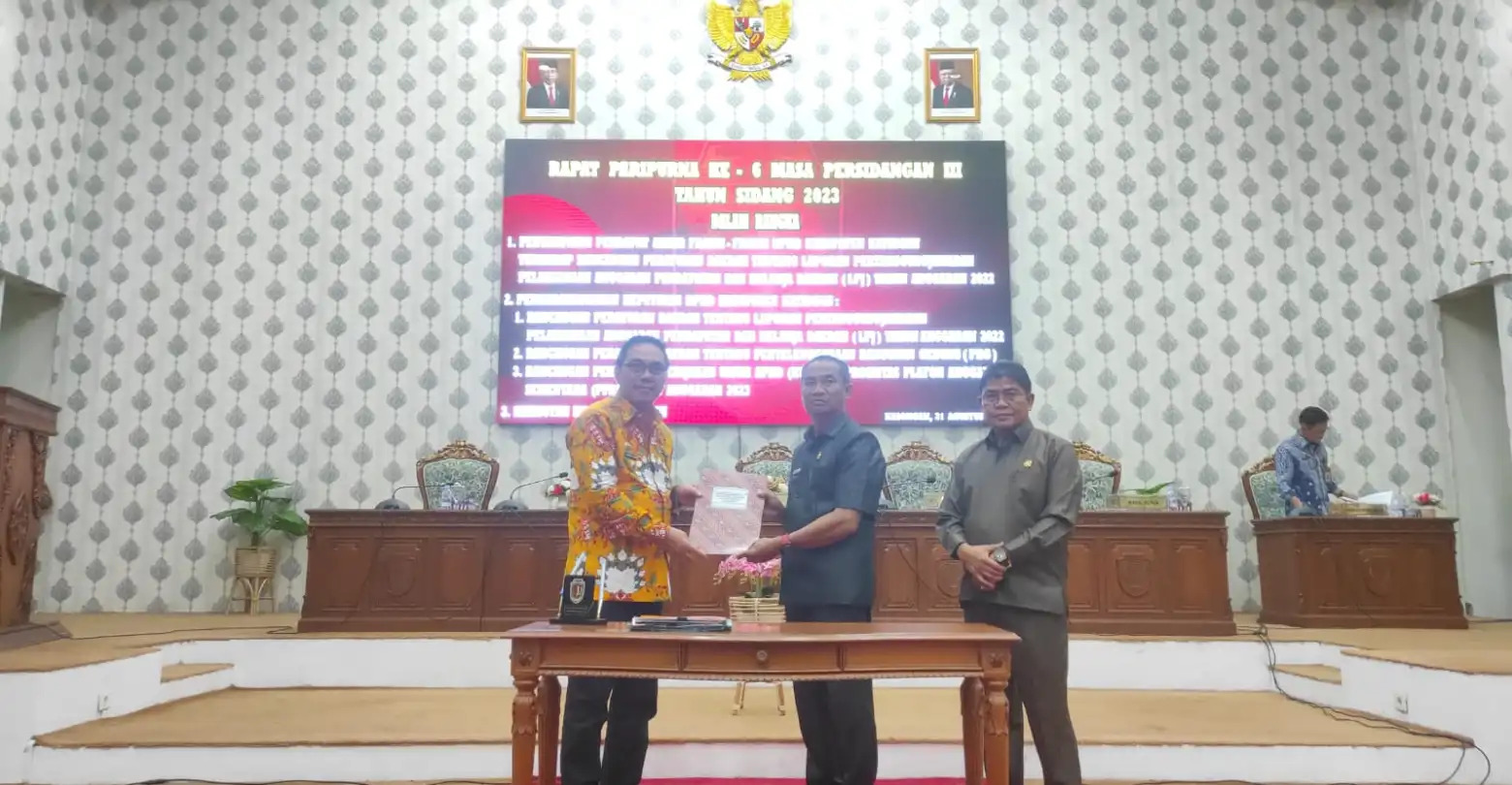 DPRD Dan Pemkab Katingan Tandatangani Kesepakatan Rancangan Perubahan
