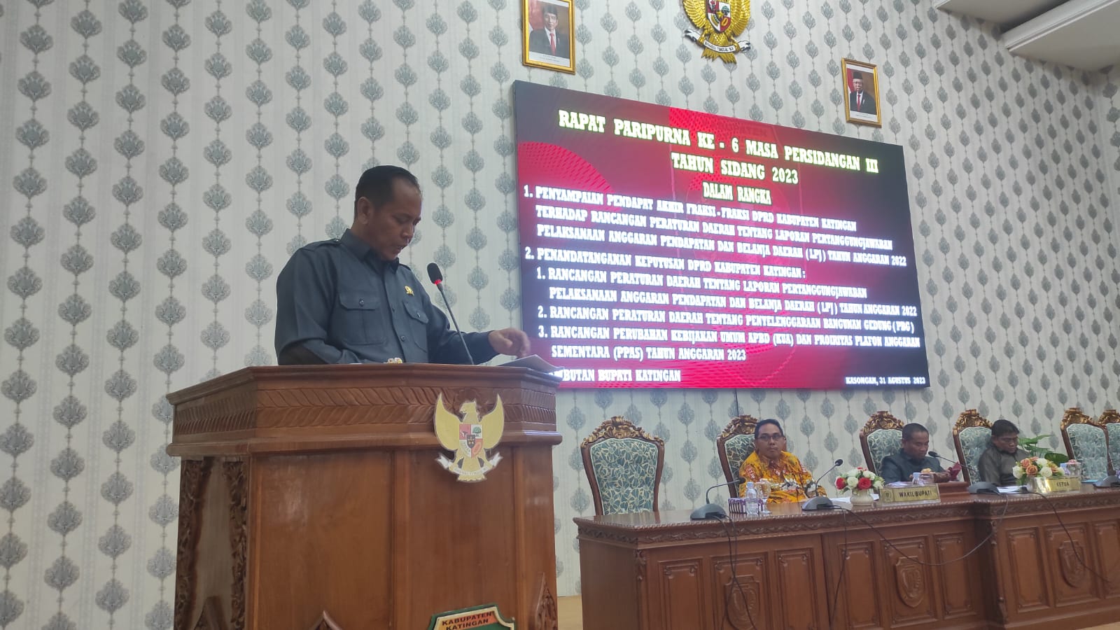 Setujui Raperda LPJ 2022, Fraksi PDI Perjuangan Berikan Catatan Untuk Pemkab Katingan