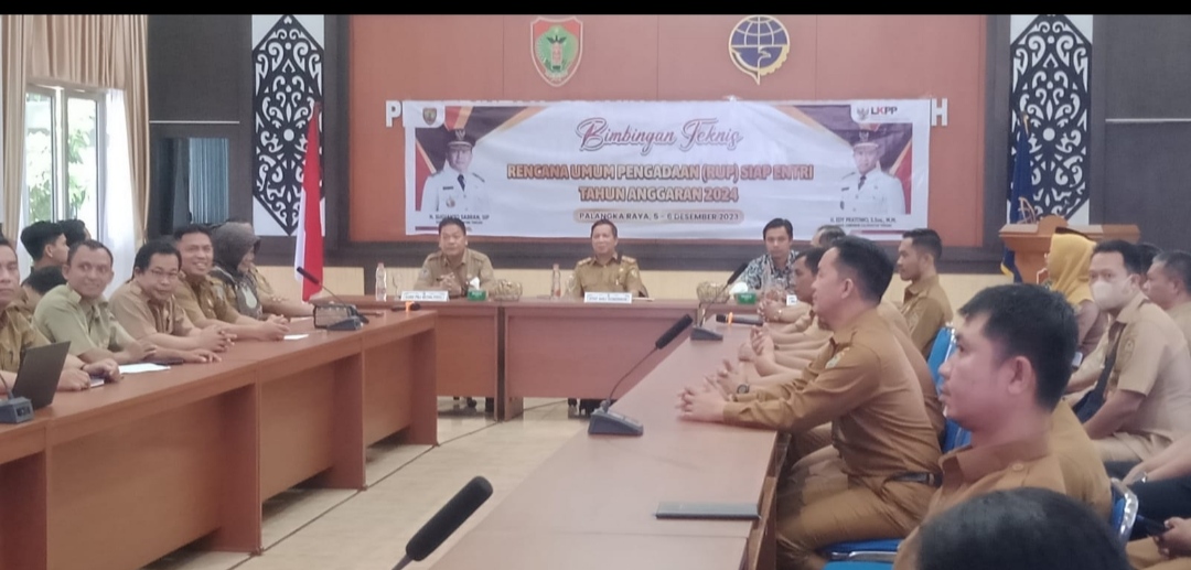 Pemprov Kalteng Laksanakan Bimtek RUP Siap Entri Tahun Anggaran 2024
