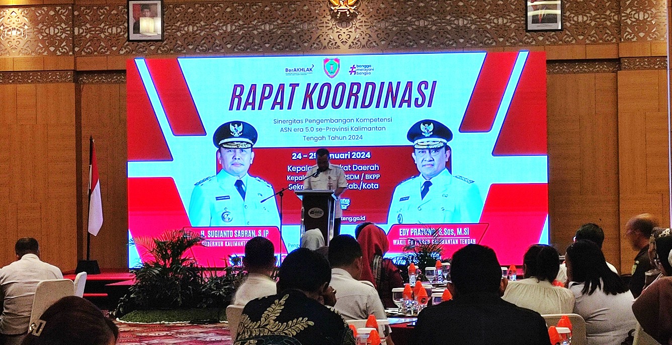 Pemprov Kalteng Laksanakan Rakor Sinergisitas Pengembangan Kemampuan ASN Era 5.0 Tahun 2024