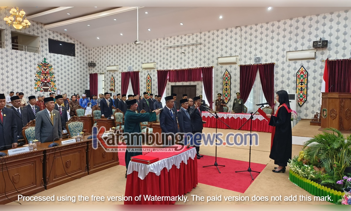Unsur Pimpinan Defenitif DPRD Katingan Resmi Dilantik
