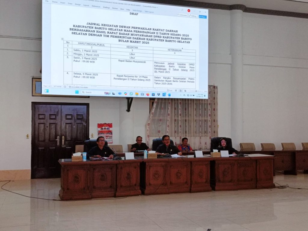 DPRD Barsel Bahas Sejumlah Raperda